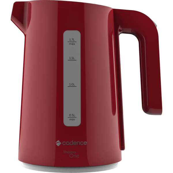 Chaleira Elétrica Cadence Thermo One Colors 1,7L Vermelha - Imagem 2