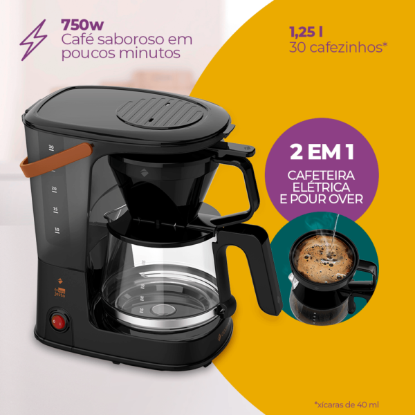 Cafeteira Elétrica Cadence Pour Over 2 em 1 - Imagem 3