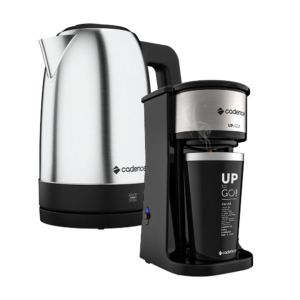 Kit Cafeteira Up To Go e Chaleira Elétrica Pure Inox Cadence